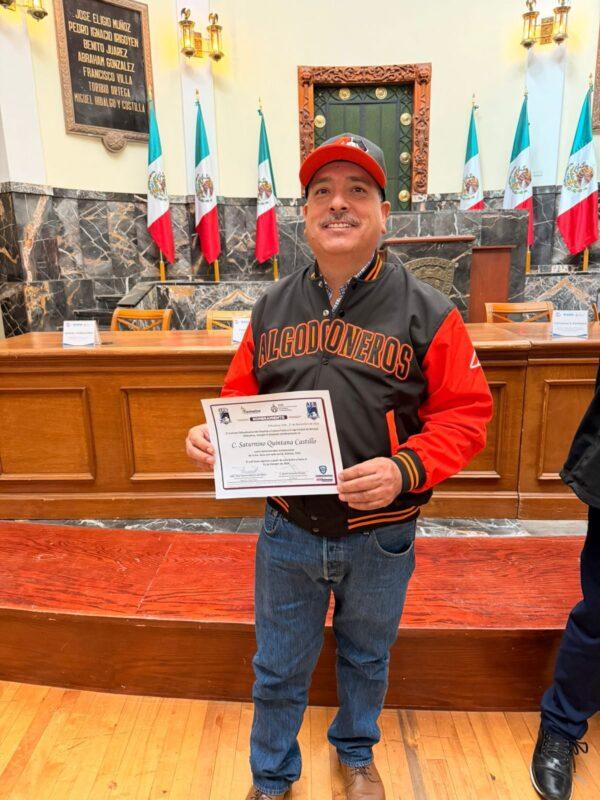 Recibe Nino Quintana nombramiento como Jurisdiccional de la Tercera Zona de Beisbol