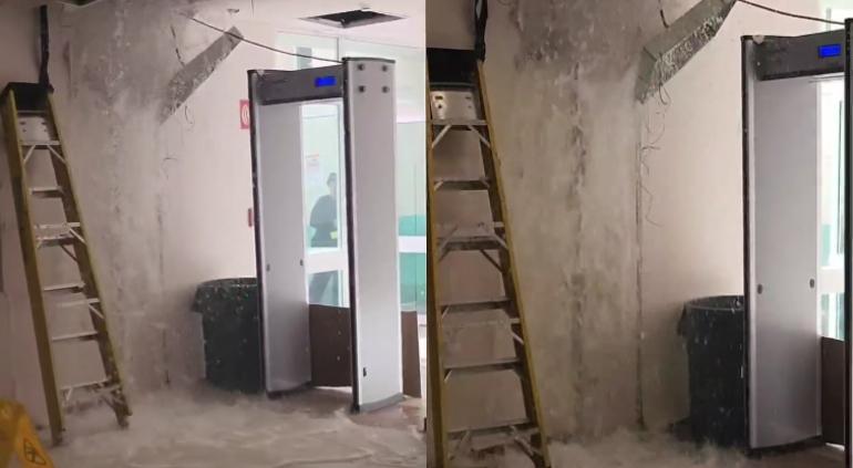 ¡Bajo el agua! Así quedó el Hospital General nuevo de Culiacán