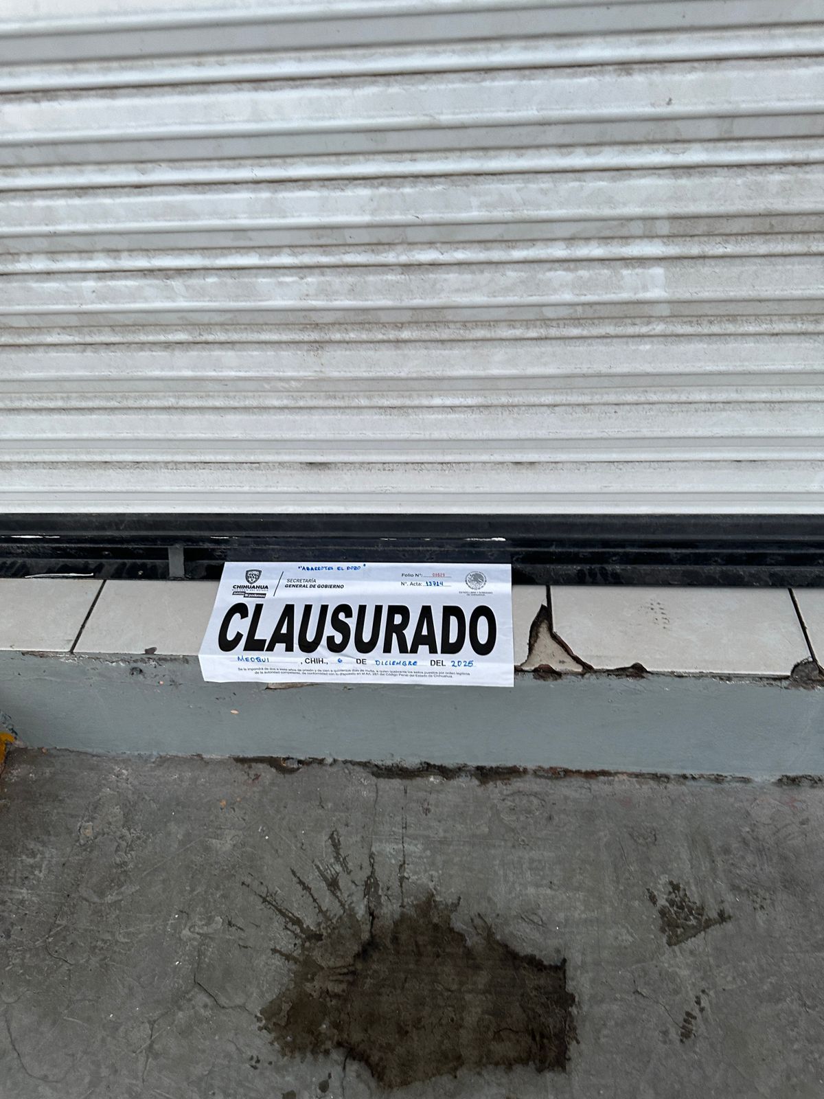 Clausuran negocio en Meoqui por violar giro