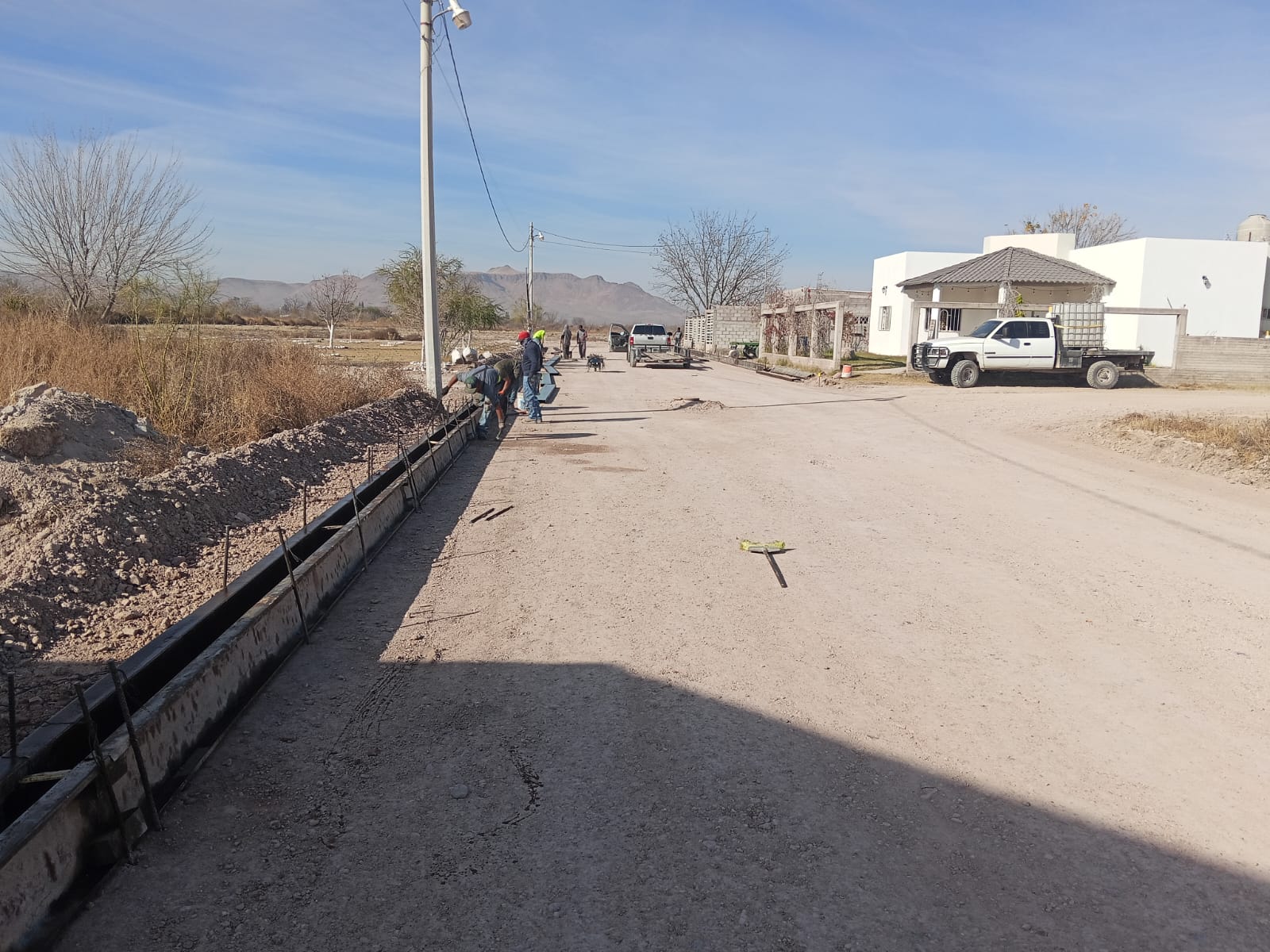 Arranca en Meoqui pavimentación de calle de Nuevo San Lucas