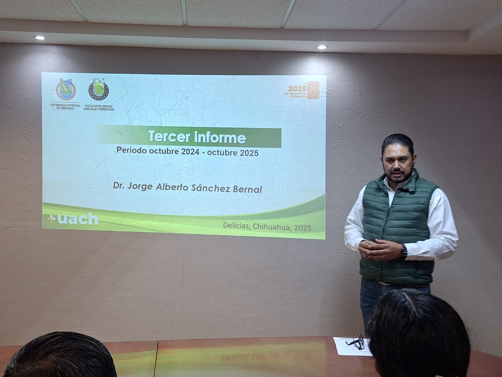 Presentan tercer informe de actividades en la FCAyF-UACH con avances académicos y científicos