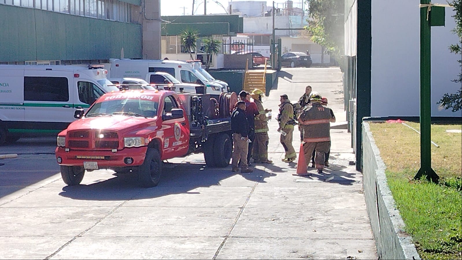 Incendio en el cuarto de conservación del hospital 11 del IMSS
