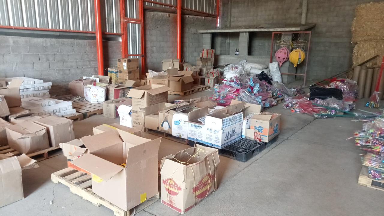 Decomisan Ejército y Seguridad Pública Delicias más de 2 toneladas de explosivos y pirotecnia en Ejido El 10