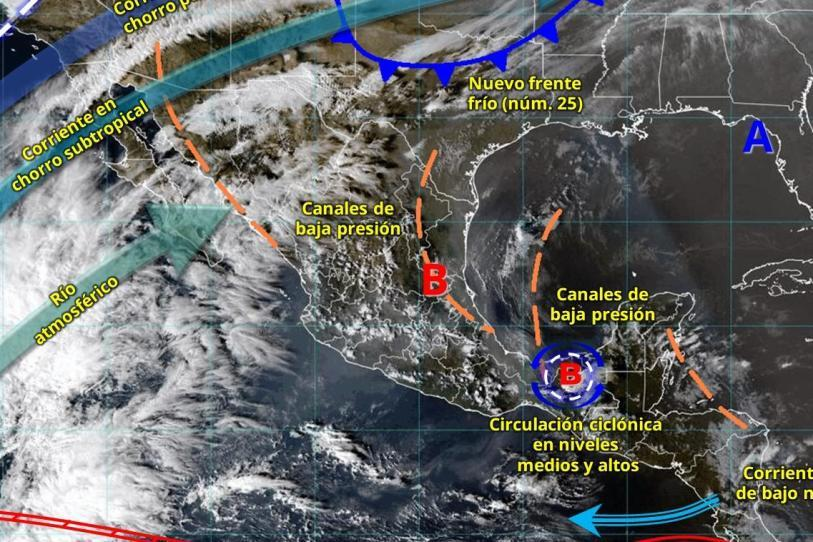 Se prevén máximas de 15°C para Delicias este lunes con la entrada del Frente Frío 25