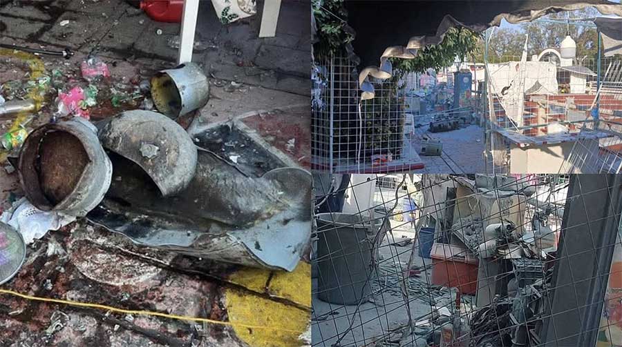 Confirman dos víctimas tras explosión de gas en bazar navideño de Teoloyucan