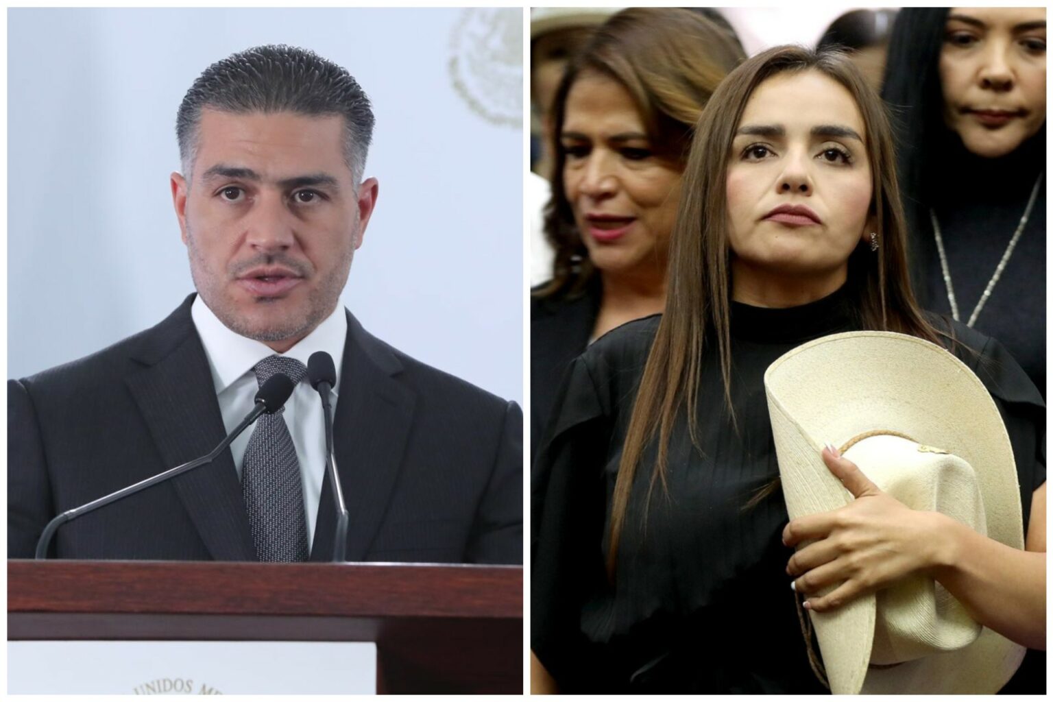 Se reúnen García Harfuch y la alcaldesa de Uruapan, Grecia Quiroz