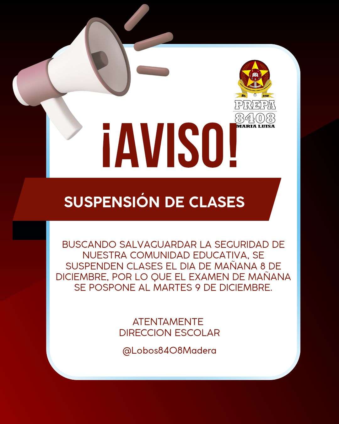 Por violencia en Madera suspende clases una preparatoria