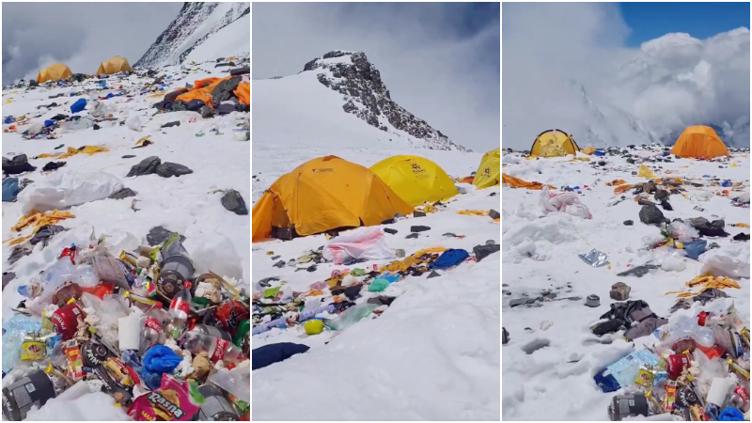 Monte Everest está bajo kilos de basura abandonada por los escaladores