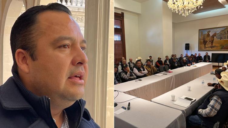 Trata Valenciano Ley de Aguas y otros temas con productores en Palacio