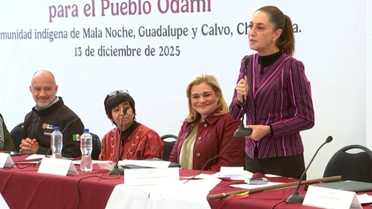 Anuncia Sheinbaum acuerdo con Maru para repavimentación en la Sierra