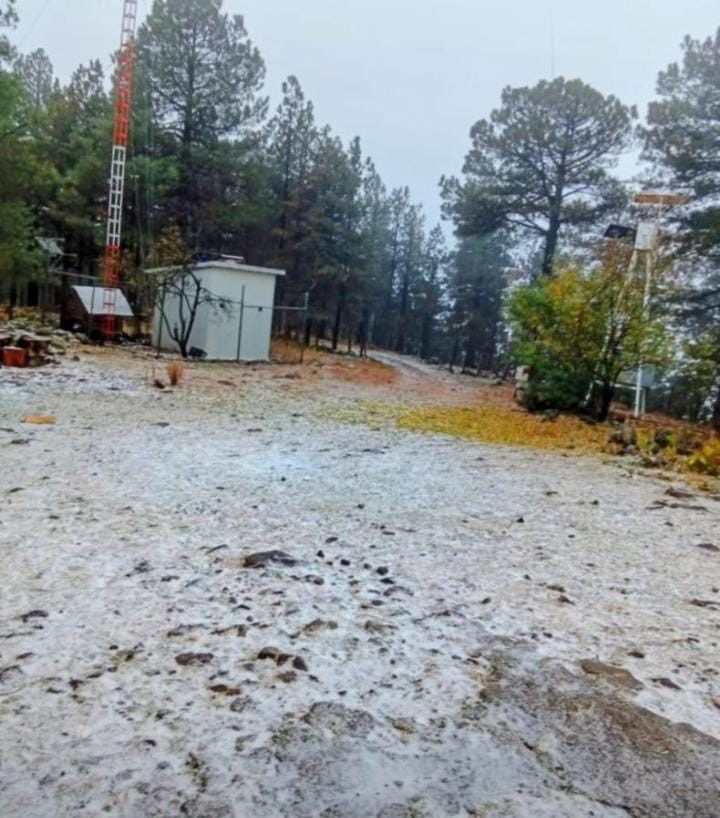 Continúa alerta preventiva por pronóstico de nieve, aguanieve y bajas temperaturas en Chihuahua