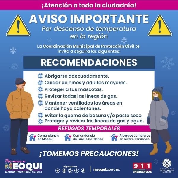 Alertan en Meoqui tomar precauciones,tercera tormenta invernal traerá ráfagas de viento de hasta 70 km/h