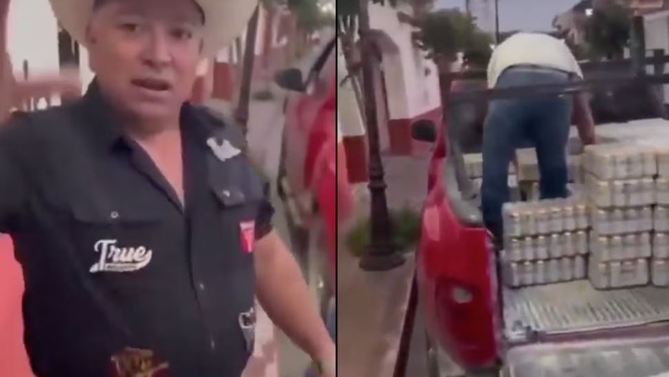Cervezas para “el bienestar”: alcalde de Amacuzac anunció reparto de 24 mil cervezas con gasto superior a 300 mil pesos