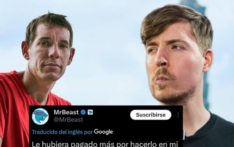 MrBeast cuestiona a Netflix por el pago a Alex Honnold en la hazaña del Taipei 101