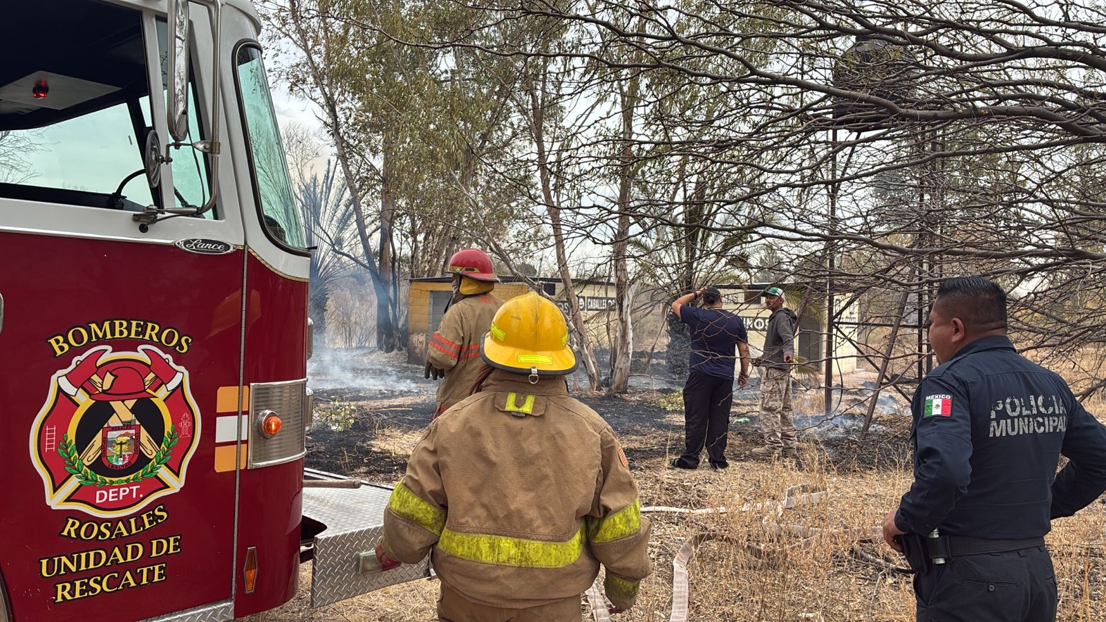 Se incendió el expendio La Isla en Rosales