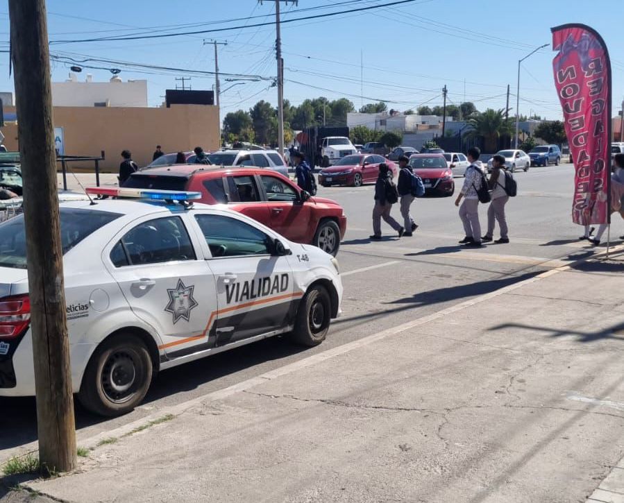 Emite Vialidad Delicias recomendaciones para un regreso a clases seguro