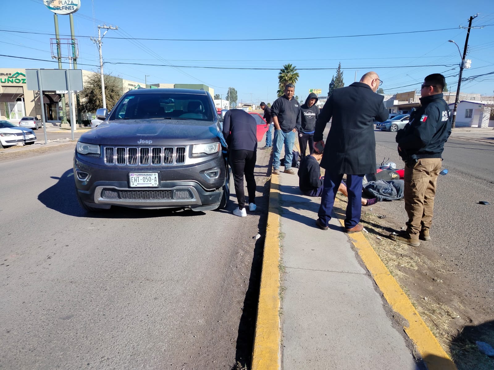 Motociclista resultó lesionado en choque en Calzada del Charro