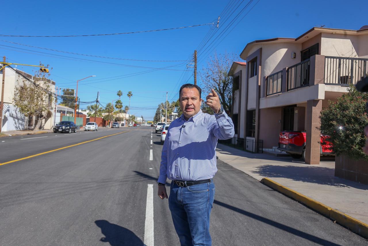 “Seguimos avanzando en la pavimentación de las calles de Delicias”: Valenciano