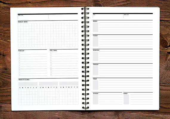 Cómo organizar tu semana en 15 minutos para sentir menos presión