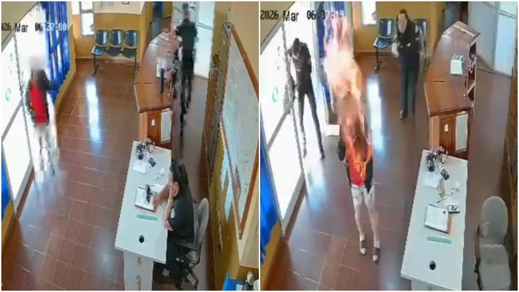 Abuelita entró a comisaría y se prendió fuego frente a policías