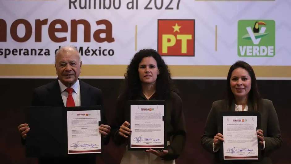 Mantendrán Morena, PT y Pvem coalición