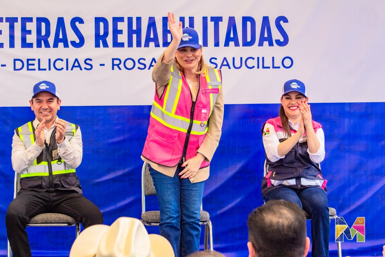 Anuncia Maru Campos techumbre para Telesecundaria de la Felipe Ángeles en Meoqui