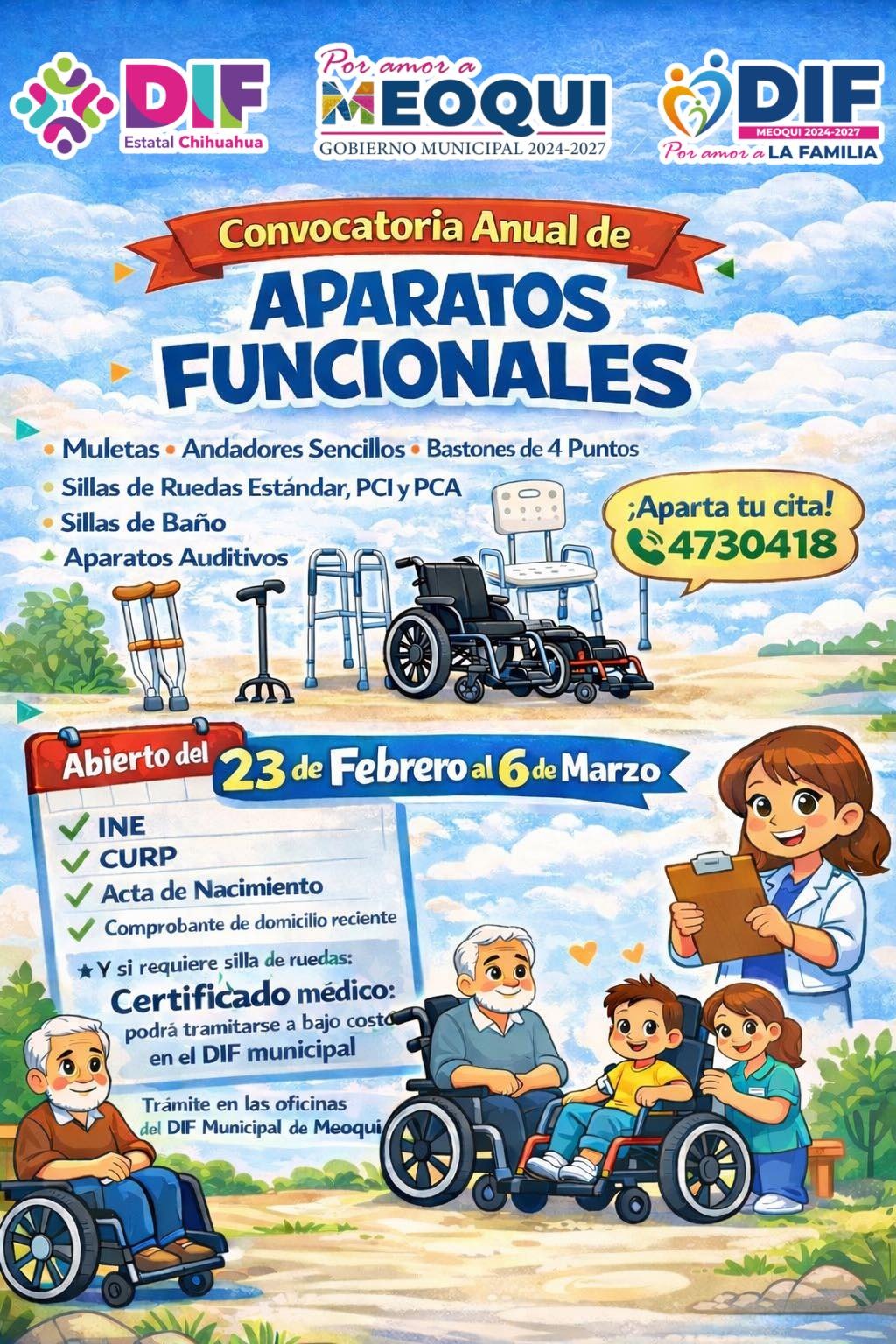 Abren en Meoqui convocatoria anual de Aparatos Funcionales