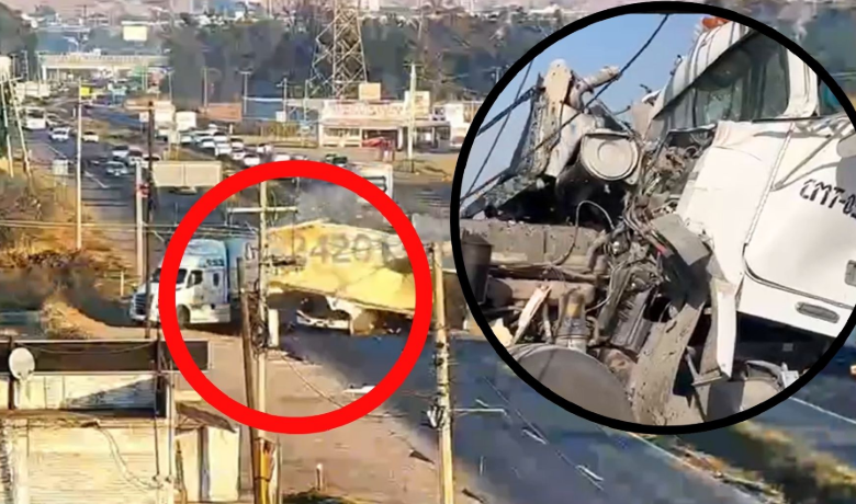 Brutal choque entre tráiler y camión; video desde cabina muestra el momento exacto