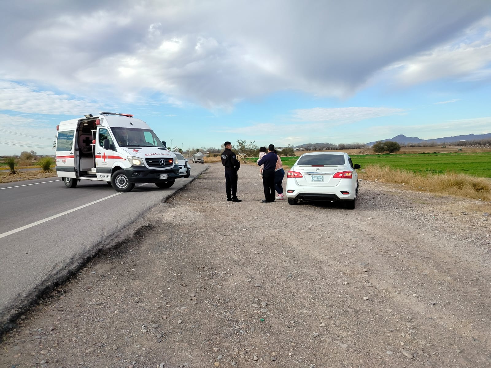 Daños por 110 mil pesos dejó aparatoso choque en Acceso Norte, madre e hija resultaron ilesas