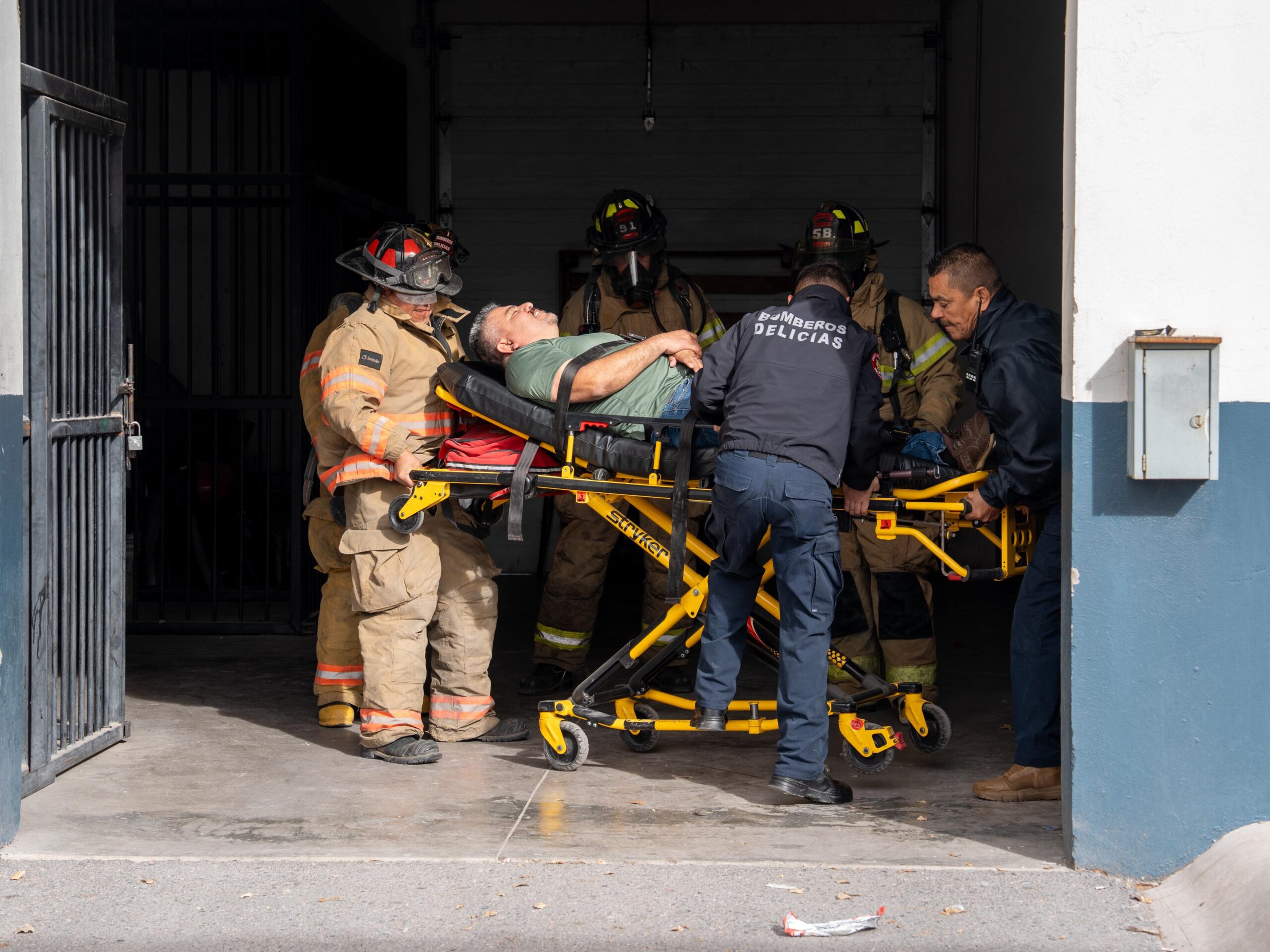 Realiza Protección Civil Delicias simulacro de evacuación en el Complejo de Seguridad Pública