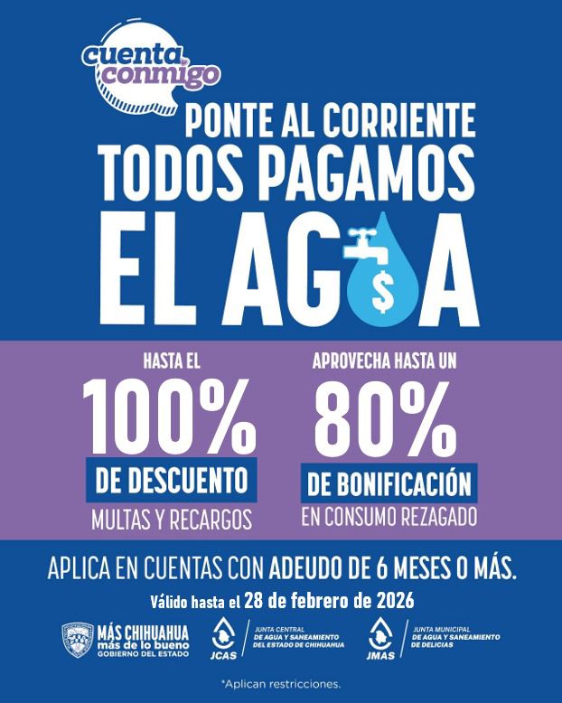 28 de febrero, último día para descuentos de la Junta de Agua, informa Juan Carlos Velasco