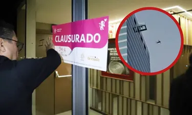 Evadió seguridad de hotel y se lanzó en paracaídas, lo clausuraron