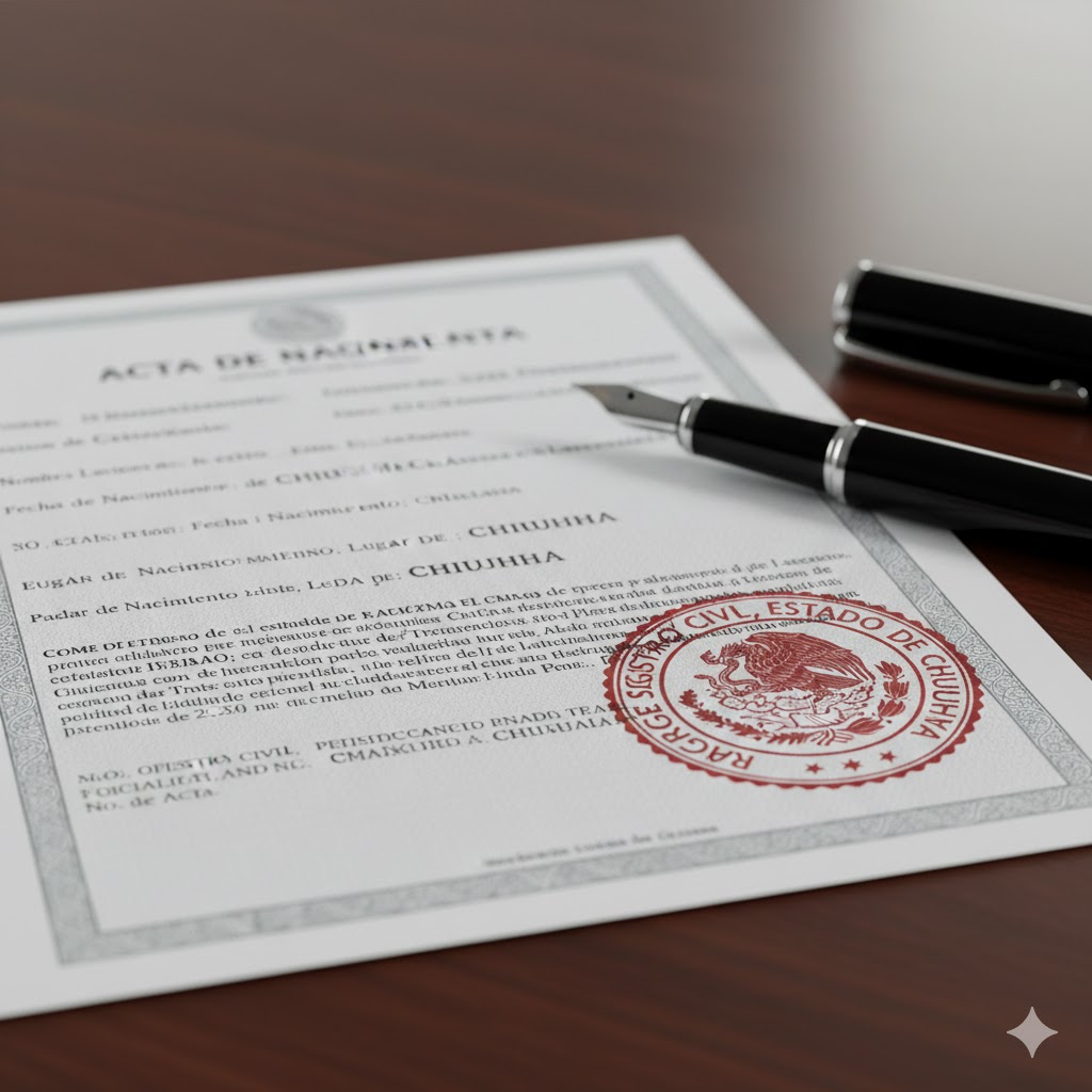 ¿Cómo corregir un error en tu acta de nacimiento en Chihuahua? Trámite 2026