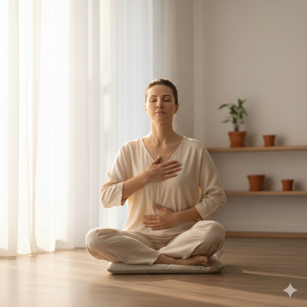 Técnicas de respiración profunda para calmar el sistema nervioso