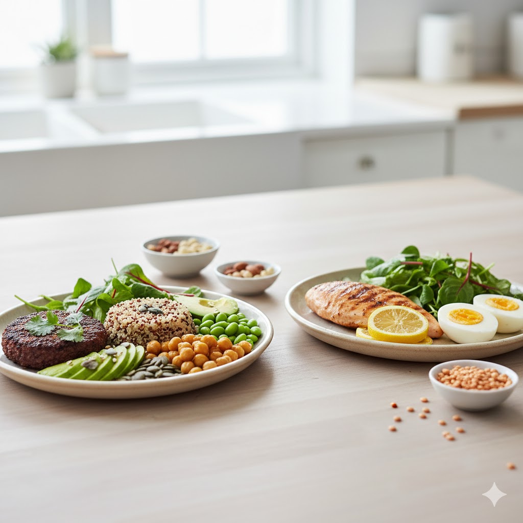 Proteína vegetal vs animal: cuál conviene para ganar músculo