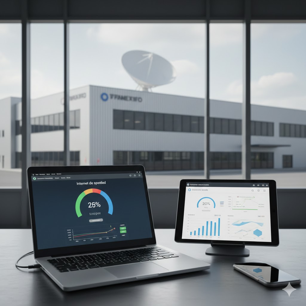 Internet satelital para empresas: Starlink vs. Fibra Óptica en zonas industriales