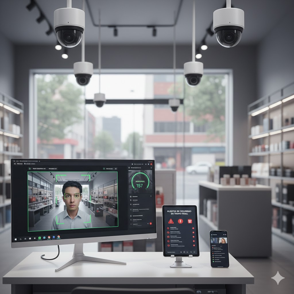 Sistemas de videovigilancia IP con IA para locales comerciales en Chihuahua