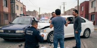 Huir de un accidente en México 2026: multas, cárcel y consecuencias graves huir de un accidente en México 2026 con vehículo abandonando escena y presencia policial