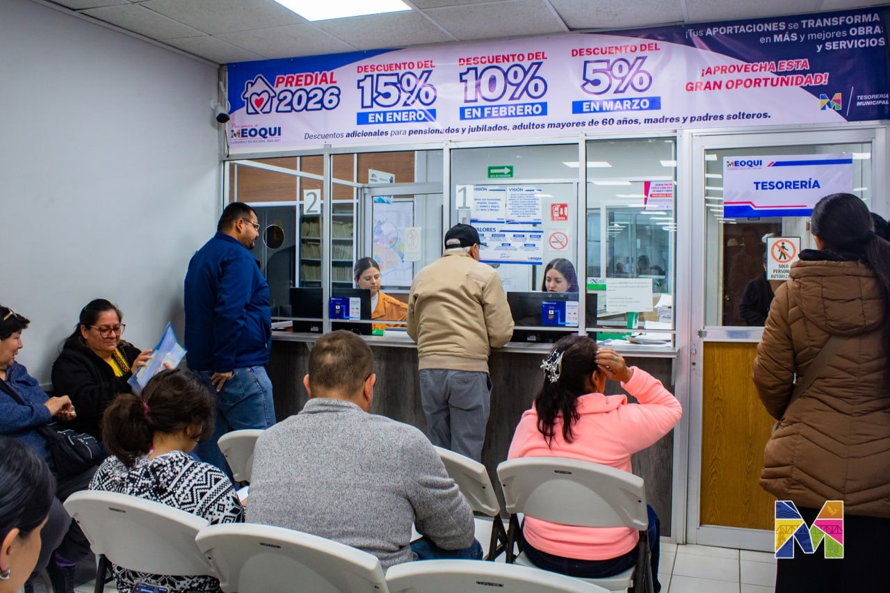 Todo el mes de marzo 5% de descuento en el pago predial, en Meoqui