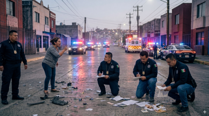 embargo por accidente en México 2026 con vehículo retirado por grúa y autoridades presentes