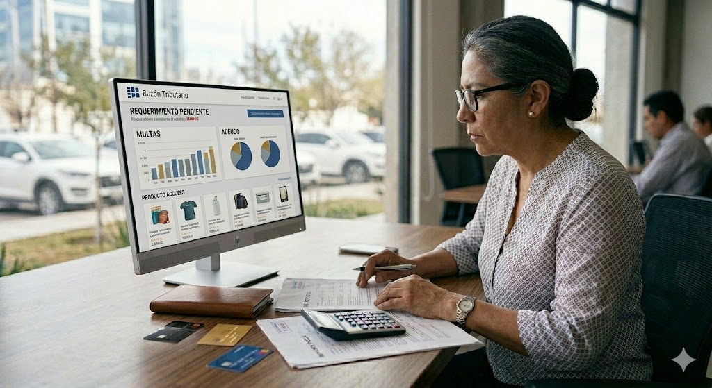 Qué pasa si el SAT detecta discrepancia fiscal por depósitos bancarios en 2026 Discrepancia fiscal depósitos bancarios 2026 empresario revisando estado de cuenta en oficina