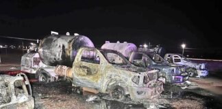 Incendio de pipas en Aldama genera alerta por posible pugna criminal