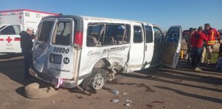 ¡IMÁGENES MUY FUERTES!: Así captaron el choque donde niños salieron disparados de transporte escolar en Cuauhtémoc