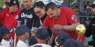 ALCALDE PEREZ CUÈLLAR INAUGURA TEMPORADA 2026: Liga Infantil y Juvenil Niños Héroes