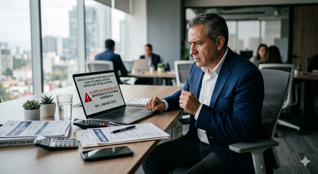 Qué pasa si el SAT cancela tu sello digital en 2026 cancelación sello digital SAT 2026 bloqueo de facturación