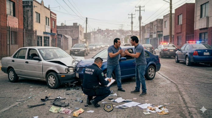 quién paga en un choque en México 2026 con vehículos accidentados y tránsito