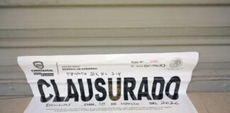 Clausuró Gobernación Estatal Super Six en Delicias por violación de giro