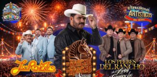 El Komander, Los Rehenes y Los Plebes del Rancho presentes en la Feria San Pedro y San Pablo 2026 de Meoqui