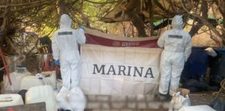 Marina y SSPC neutralizan laboratorio clandestino, pretendían fabricar metanfetaminas