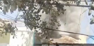 ¡HÉROES SIN CAPA! Policías arriesgan su vida para salvar a perrita atrapada en incendio.